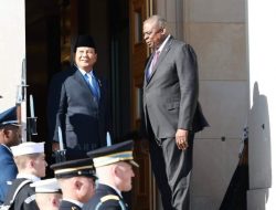 Menhan Prabowo Subianto Temui Menhan AS di Pentagon