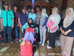 Silaturrahmi Akhir Tahun, Amilan Hatta Salurkan Kursi Roda dan PMT Balita
