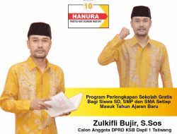 Caleg Zulkifli Bujir Luncurkan Program Perlengkapan Sekolah Gratis di Taliwang, Jika Menang Pileg 2024