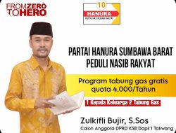 Caleg Zulkifli Bujir Programkan Tabung Gas Elpiji Gratis Bagi Masyarakat Taliwang