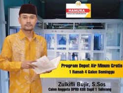 Caleg Zulkifli Bujir Gagas Program Depot Air Minum Gratis Bagi Warga Taliwang