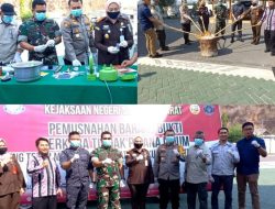 Kejaksaan Negeri Sumbawa Barat Musnahkan Barang Bukti Narkotika