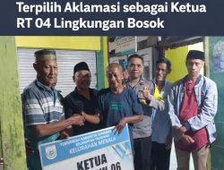 Tanpa Lawan, Syamsuddin Jack Terpilih Aklamasi sebagai Ketua RT 04 RW 06 Lingkungan Bosok