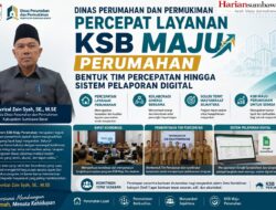 Dinas Perumahan dan Permukiman Percepat Layanan KSB Maju Perumahan, Bentuk Tim Percepatan hingga Sistem Pelaporan Digital