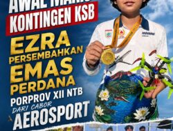 Awal Manis Kontingen KSB, Ezra Persembahkan Emas Perdana Porprov XII NTB dari Cabor Aerosport
