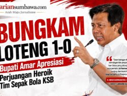 Bungkam Loteng 1-0, Bupati Amar Apresiasi Perjuangan Heroik Tim Sepak Bola KSB