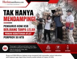 Tak Hanya Mendampingi, Pengurus KONI KSB Berjuang Tanpa Lelah Penuhi Kebutuhan Atlet Porprov XII NTB
