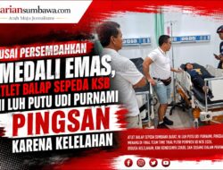 Usai Persembahkan Medali Emas, Atlet Balap Sepeda KSB Ni Luh Putu Udi Purnami Pingsan karena Kelelahan