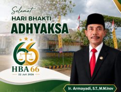 Dinas PUPR Sumbawa Barat Mengucapkan Selamat Hari Bhakti Adhyaksa Ke-66 Tahun