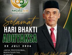 Sekretariat Daerah Sumbawa Barat Mengucapkan Selamat Hari Bhakti Adhyaksa