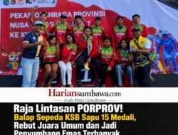 Raja Lintasan PORPROV! Balap Sepeda KSB Sapu 15 Medali, Rebut Juara Umum dan Jadi Penyumbang Emas Terbanyak