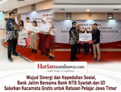 Wujud Sinergi dan Kepedulian Sosial, Bank Jatim Bersama Bank NTB Syariah dan IZI Salurkan Kacamata Gratis untuk Ratusan Pelajar Jawa Timur