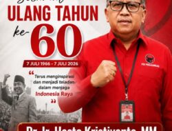 Selamat Ulang Tahun Sekjen DPP PDI Perjuangan