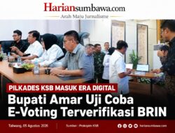 Pilkades KSB Masuk Era Digital, Bupati Amar Uji Coba E-Voting Terverifikasi BRIN