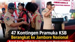 47 Kontingen Pramuka KSB Berangkat ke Jambore Nasional, Bupati Amar: Jadilah Duta Daerah yang Membanggakan
