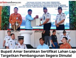 Bupati Amar Serahkan Sertifikat Lahan Lapas, Targetkan Pembangunan Segera Dimulai