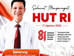 Anggota Dewan Baharung Mengucapkan Selamat HUT RI Ke-81 Tahun