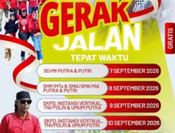 Disparpora KSB Gelar Lomba Gerak Jalan Tepat Waktu
