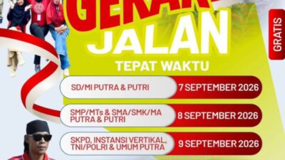 Disparpora KSB Gelar Lomba Gerak Jalan Tepat Waktu