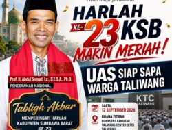 Harlah ke-23 KSB Makin Meriah, UAS Siap Sapa Warga Taliwang