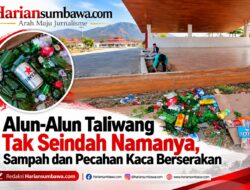 Alun-Alun Taliwang Tak Seindah Namanya, Sampah dan Pecahan Kaca Berserakan