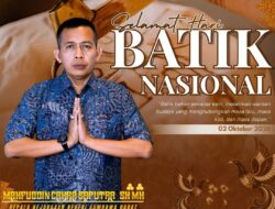 Kajari KSB Mengucapkan Selamat Hari Batik Nasional 2026