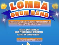 Gebyar Drum Band SMP di KTC! Dinas Dikbud KSB Dorong Generasi Kreatif Menuju KSB Maju Luar Biasa